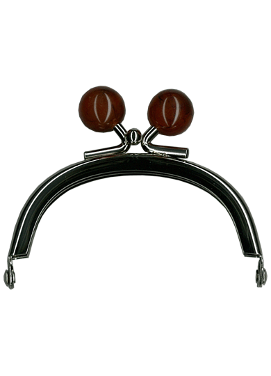 SS期間中ポイント10倍!玉付き口金　鉄・アクリル　シルバー　6×7.5cm　玉サイズ14mm　BK-775S　(取り寄..