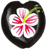 ククイナッツ 柄 天然素材 ハワイアンレイ シェルリング CNG-165 (取り寄せ品) (メール便不可)