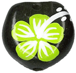 ククイナッツ 柄 天然素材 ハワイアンレイ シェルリング CNG-167 (取り寄せ品) (メール便不可)