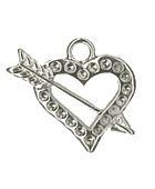 ファスナー飾り(2個入) シルバー FK43-S (取り寄せ品) (メール便可)