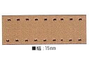 【送料無料】 本革ドットテープ 10m巻 15mm幅 本皮 ヌメ KDT-15 (取り寄せ品) (メール便不可)