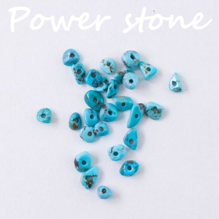 メルヘンアート 『パワーストーン さざれタイプ 本ターコイズ (3パック)』 天然石 アクセサリー ブレス..
