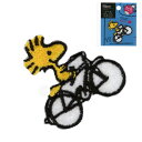シールでもアイロンでもOK『スヌーピー シールワッペン (自転車)』 ミササ 8609 (取り寄せ品) (メール便可)