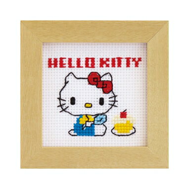 オリムパス 刺しゅうキット　ミニフレーム　ハローキティ　7373　(取り寄せ品)　(メール便可)