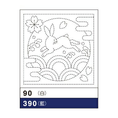 乐天商城 - うさぎと青海波　390　(メール便可)