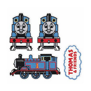乐天商城 - アイロン転写シート　フロッキーワッペン　トーマス　4種類　FL7　(取り寄せ品)　(メール便可)