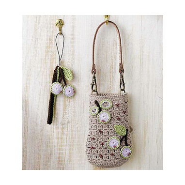 オリムパス グランデ小物キット　 サクランボの携帯ケース and ストラップ　EG-84　(取り寄せ品)　(メール便不可)