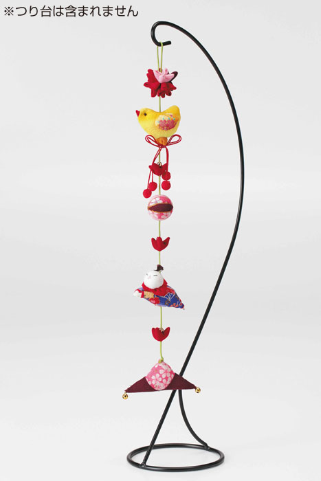 パナミ 手芸キット 京ちりめん下げ飾り 願いの糸(黄緑・健康)　LH-391　(取り寄せ品)　(メール便不可)