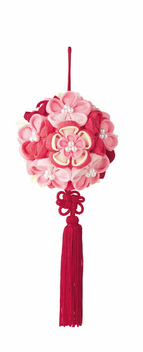 パナミ 手芸キット ツマミッコで作る つまみ細工 花てまり(ピンク)　LH-377　(取り寄せ品)　(メール便..