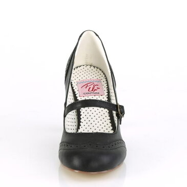 【取寄せ】PIN UP COUTURE パンプス ブラック 黒 合皮 チャンキーヒール ハイヒール シューズ 輸入 海外 ブランド ドレス ステージ 衣装 女装 ストラップ ロリータ ゴスロリ ファッション コスプレ レディース 靴 派手 人気 大きい サイズPleaser/プリーザー