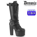 Demonia デモニア demonia 厚底ブーツ ロングブーツ ニーハイブーツ ブラック 黒 人気 パンク ロック ゴス ゴスロリ レディース ファッション...