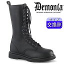 【3ヶ月保証】デモニア demonia ミドルブーツ 黒 ワークブーツ エンジニアブーツ コンバットブーツ ミリタリーブーツ ワークブーツ ユニセックス レディ...