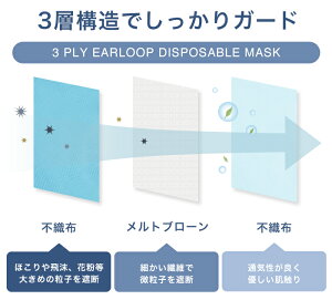 マスク 不織布マスク 在庫あり 50枚 【返品交換不可】 箱 使い捨て マスク 使捨て ますく 不織布 男女兼用 50枚入り 箱入りマスク 大人