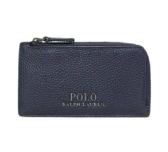 Other - 極美品/ほぼ未使用/POLO RALPH LAUREN/ポロラルフローレン/メタルロゴ/フラグメントケース/コインケース/レザー/ネイビー/紺/箱あり/FB3611