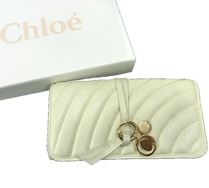 Chloe/クロエ/アルファベット/ロングウォレット/ALPHABET/チャーム/ギャランティカード・BOX付き/FF0826