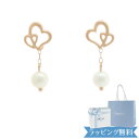 カナル4℃ ピアス 【リボン済＆紙袋】4°c ピアス ヨンドシー 正規品 レディース 6月誕生石 canal4℃ ハートモチーフピアス カナル4℃ 真珠 パール 4度 4c 4ドシー アクセサリー ジュエリー K10ピンクゴールド 女性 プレゼント ギフト 祝い 母の日