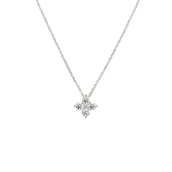 【リボン済＆紙袋】4°c ヨンドシー 正規品 ネックレス 4℃ レディース フラワーモチーフ ネックレス ペンダント 4ドシー 4度 4c アクセサリー プレゼント ジュエリー キュービックジルコニア エターナルシルバー 祝い 喜ばれるギフト