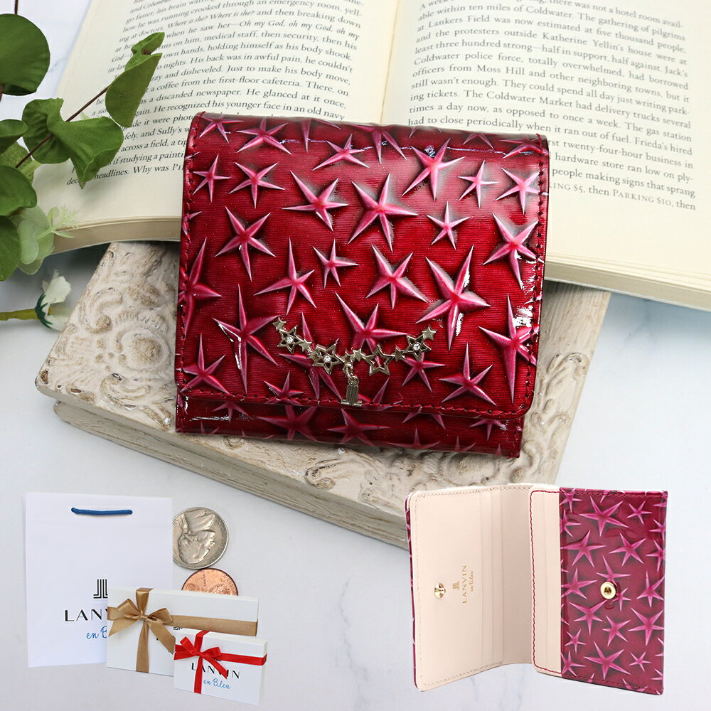 ランバン オン ブルー 財布 レディース 【20％OFF!スーパーSALE限定】ランバンオンブルー LANVIN en Bleu 財布 ボックス二つ折り財布 アダラ 482333 本革 レザー LANVIN en Bleu ブランド専用BOX付き 喜ばれるギフト