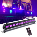 12 x 3 W LED UVブラックステージライトデコレーションライト雰囲気デコレーション光る新年の夜のライト花火ディスプレイ/ディスコ/ステージ/コスチューム/照明/結婚式/バー/パーティー用