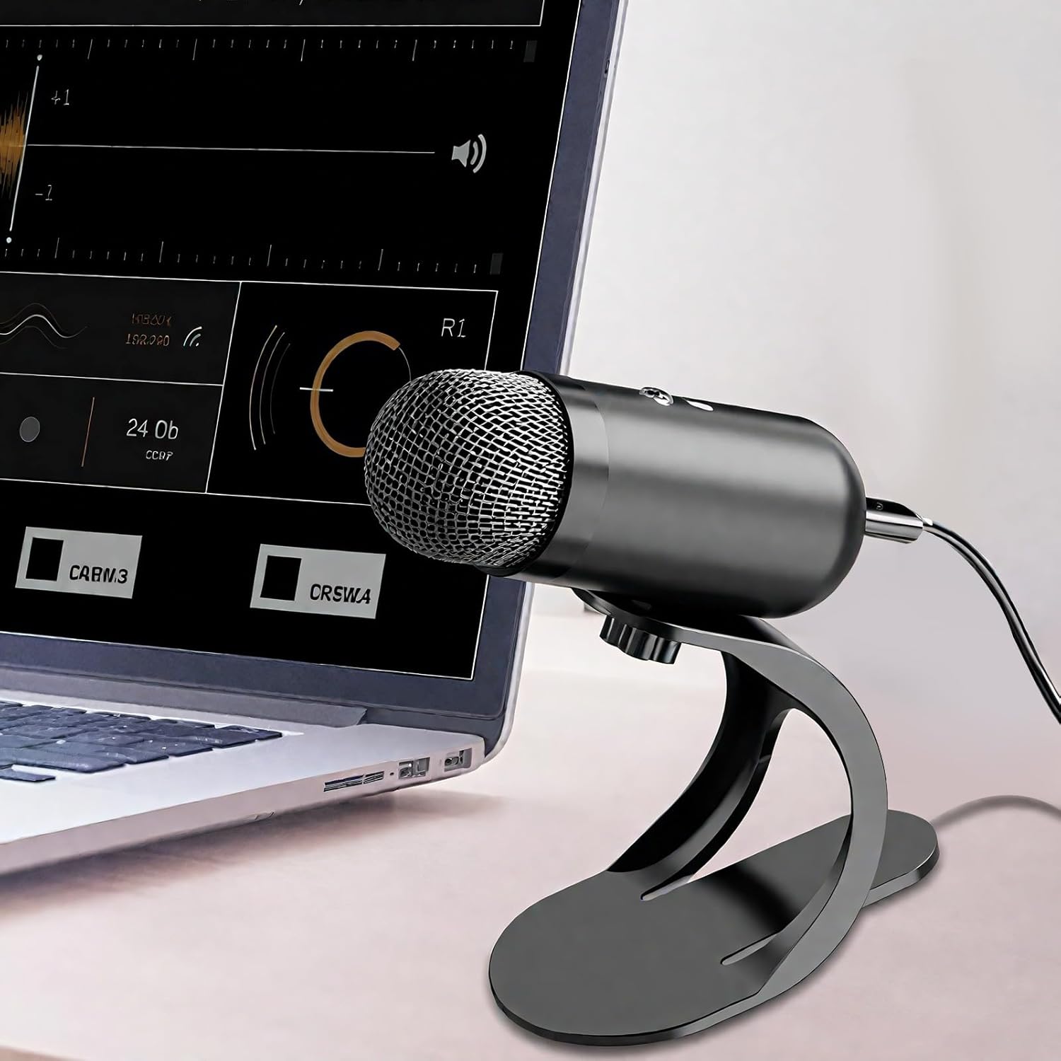 USBマイク PCマイク 高感度全指向性360°集音 microphone プラグアンドプレイ パソコン ワンタッチミュ..