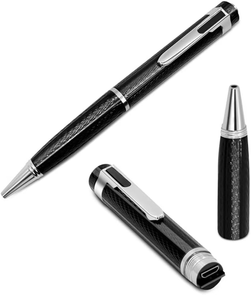 ペン型ボイスレコーダー 64GB ノイズキャンセリング 35時間連続録音 ワンボタン操作 音声検知自動録音 ..