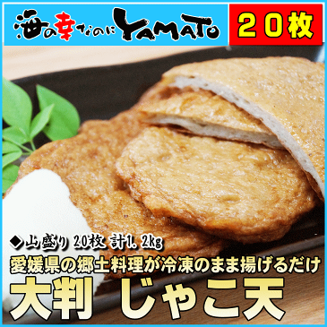 じゃこ天 1枚60g×20入り 計山盛り 1,2kg じゃこてん揚げてんぷら 皮てんぷら 冷凍食品 惣菜