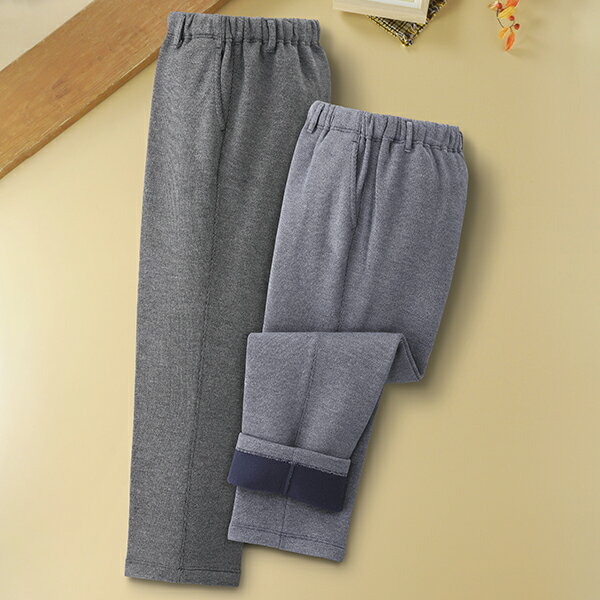 乐天商城 - 紳士暖かふわふわ裏起毛パンツ2色組