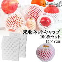 S.fields.inc正規直営店 果物ネットキャップ フルーツ 100枚 包装袋 14×7cm 桃 梨 マンゴー ポリエチレン
