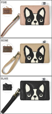 FLAPPER (フラッパー) フェイクレザー おねだり ブブリン パスケース /レディース 定期入れ ケース icカード ストラップ ストラップ付き 1枚 2枚 合成皮革 合皮 レザー かわいい おしゃれ 雑貨 犬 イヌ いぬ 犬グッズ フレンチブルドッグ ボストンテリア キャラクター/ p