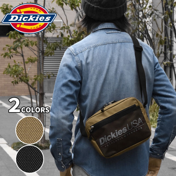 ショルダーバッグ メンズ 斜めがけ/Dickies ディッキーズ ポリキャンバス SPロゴ ミニ ショルダーバッグ /ミニショルダーバッグ 斜めがけバッグ バッグ ミニバッグ スクエア 四角 フェス おしゃれ 大人 無地 シンプル 軽い 軽量 メッシュポケット ナイロン ブランド ロゴ/ p