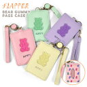 パスケース 子供用 キッズ 定期入れ リール リール付き/ FLAPPER フラッパー フェイクレザー ベアグミ /レディース 子供 子ども こども 女の子 女...