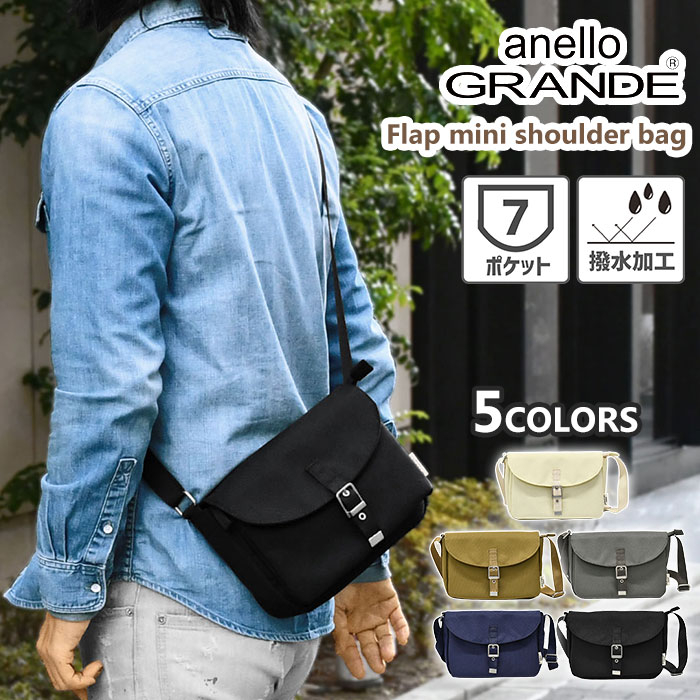 アネログランデ ミニショルダーバッグ ショルダーバッグ メンズ anello GRANDE ロ...