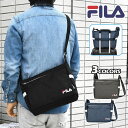 FILA フィラ ショルダーバッグ メンズ 斜めがけ かっこいい おしゃれ 軽量 スポーティー/ 杢調ポリキャンバス /男性 男子 小さめ 小さい 大きめ ミニ...