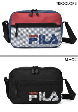ショルダーバッグ メンズ 斜めがけ/FILA フィラ ポリキャンバス メッシュポケット ミニ ショルダーバッグ /ミニショルダーバッグ おしゃれ オシャレ スクエア 四角 斜めがけバッグ バッグ ミニバッグ フェス 無地 シンプル 小さめ 軽い 軽量 ナイロン ブランド ロゴ/ p