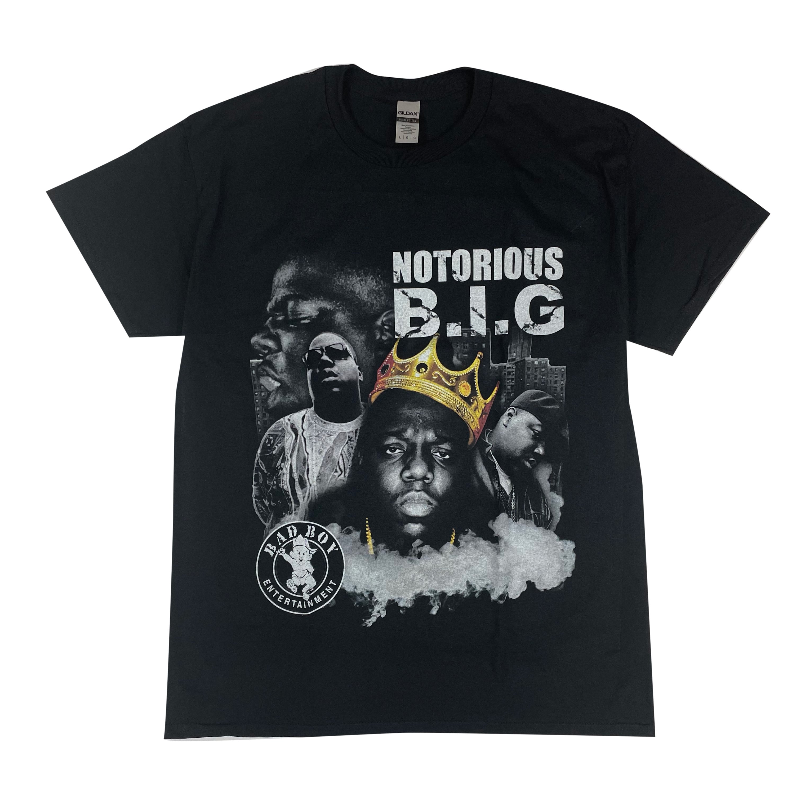 BIGGIE Tシャツ(ブラック) ラップティー ノトーリアス・B.I.G. biggie 送料無料