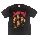 【ヴィンテージTシャツ】Death Row Records Tシャツ(チャコール) ラップティー デス・ロウ・レコード マリオン・シュグ・ナイト ドクター・ドレ