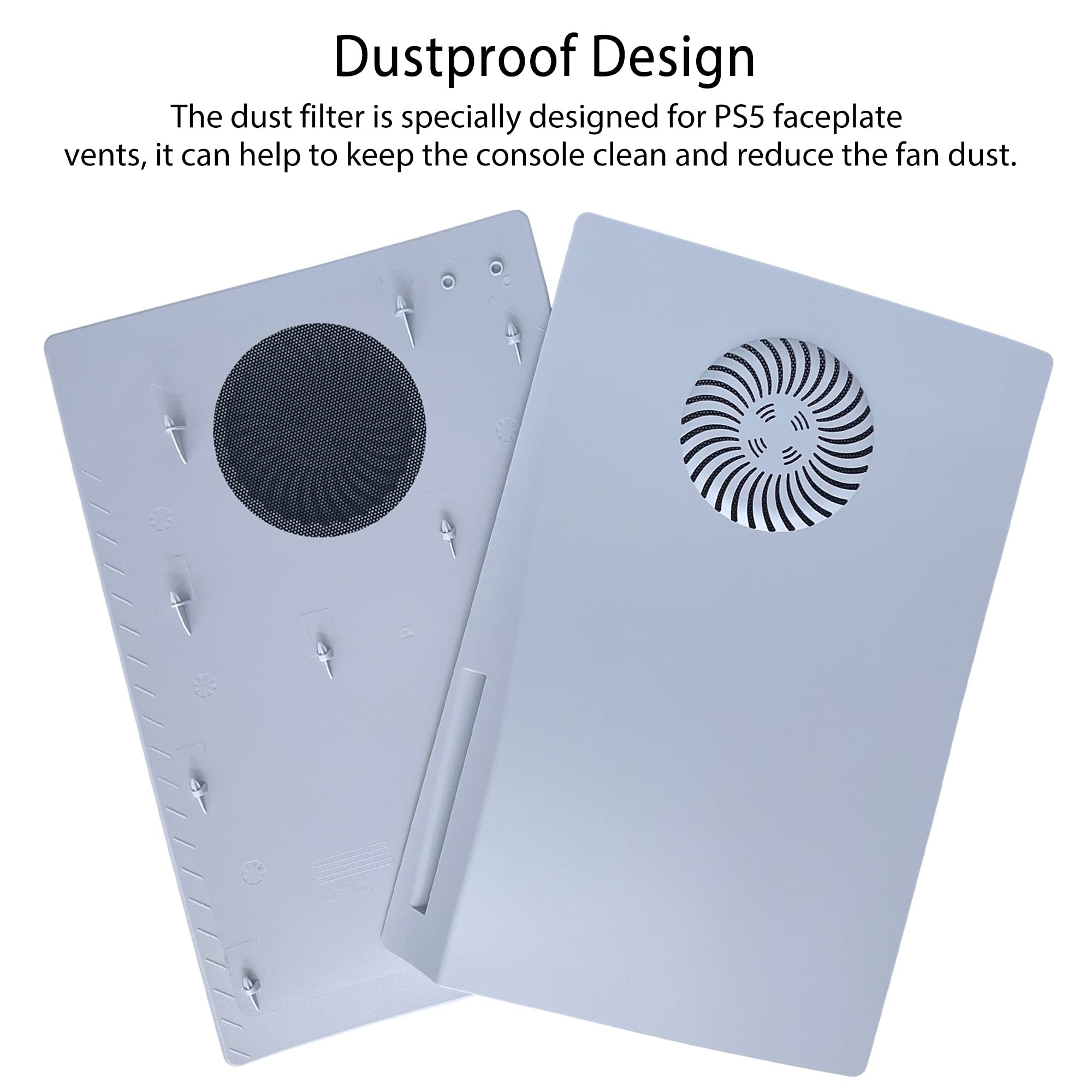 【最大2000円OFF】PS5 カバー PS5 フェイスプレート 冷却口付き コンソールカバー プレイステーション5 ディスク版 PS5交換用サイドプレート シェルアクセサリー ハード耐震 アンチスクラッチ 防塵 ABSケース ホワイト