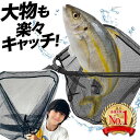 【お買い物マラソン最大2000円OFF】ランディングネット ラバー 魚釣り 渓流 タモ網 玉網 折りたたみ 2.5m 伸縮 ワンタッチ フィッシング タモ網 大型 海 川 網 三角