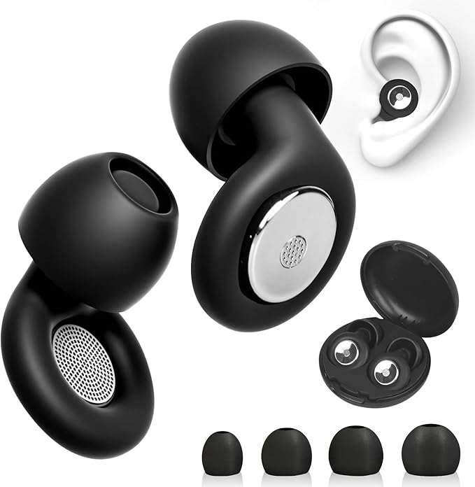 【最大2000円OFF】2025新発売 耳栓 睡眠用 収納ポーチ付 耳栓 完全遮音 55db低減 ノイズキャンセリング..