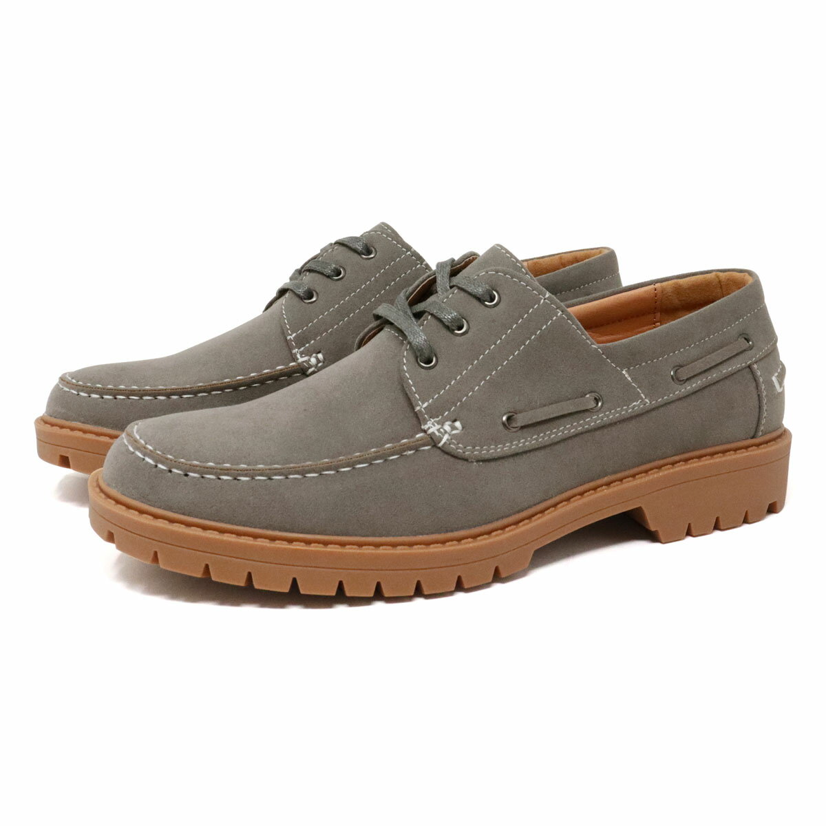 GORE-TEX スエード デッキシューズ グレー 楽天市場】合成皮革（カラーグレー）（デッキシューズ｜メンズ靴）：靴
