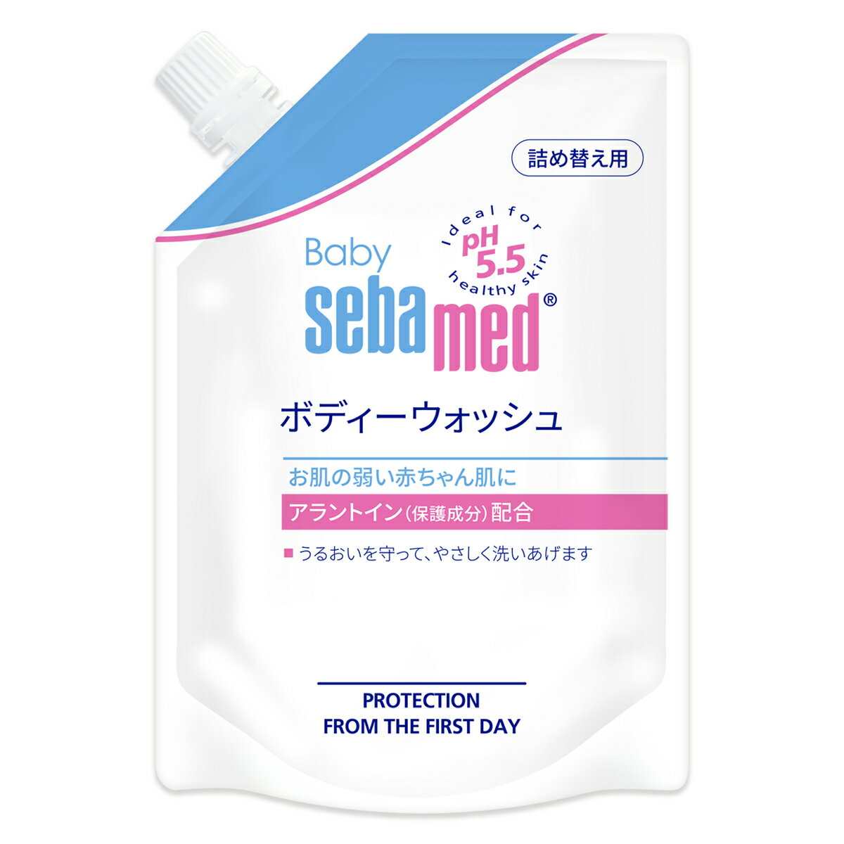 ベビー用 ボディソープ 詰替用 低刺激 敏感肌 ベビー セバメド ph5.5 ドイツ スキンケア ボディー ウォッシュ 400mL 詰め替え グラフィ..