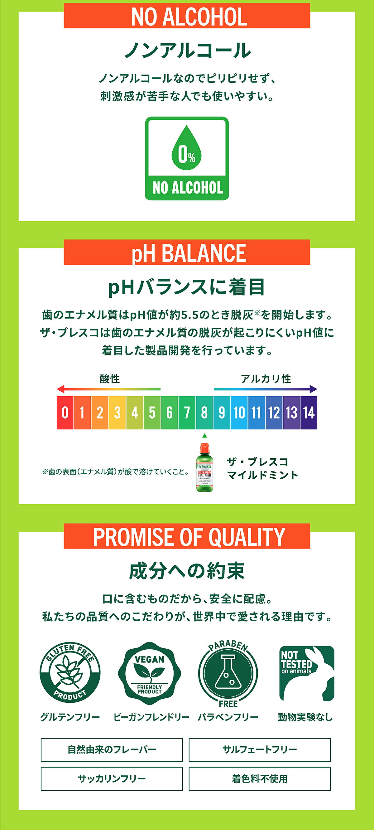 【The Breath Co.】ザ・ブレスコ オーラルリンス 1L マウスウォッシュ 大容量 洗口液 口臭 ノンアルコール マイルドミント アイシーミント ザ ブレスコ グルテンフリー 低刺激