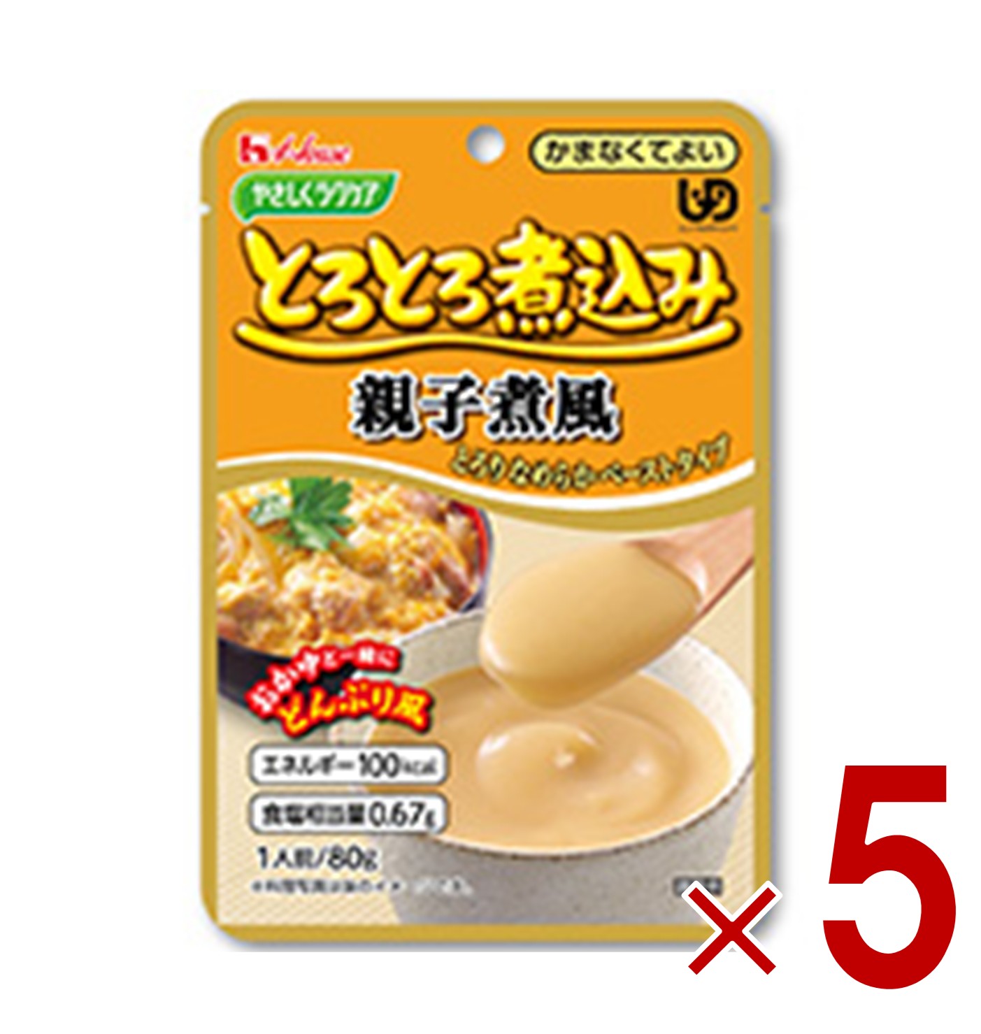 ハウス食品 やさしくラクケア とろとろ煮込み 親子煮風 80g ハウスギャバン ギャバン ケアフード 介護..