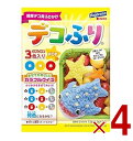 はごろもフーズ デコふり POP うすしお味 3色入り ふりかけ デコ弁 キャラ弁 お弁当 遠足 運動会 ピクニック 子供 子ども 楽しい カラフル 4個