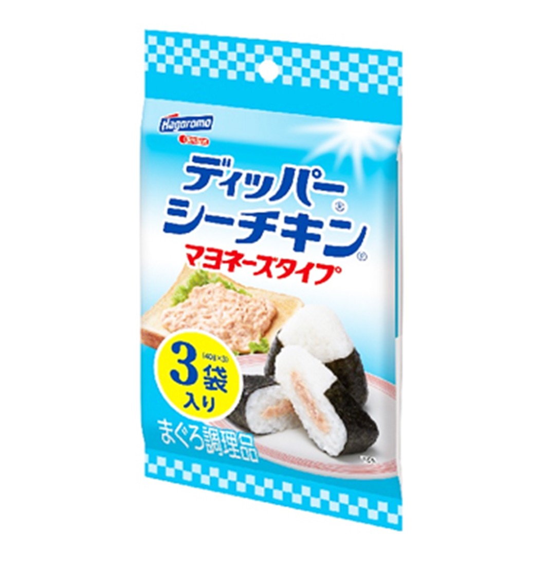 おにぎりやお弁当にピッタリの「シーチキンマヨネーズタイプ」。使いやすい便利な小分けタイプで持ち運びに便利です。約10gの小袋パウチが4つ×3個入りで1つの製品となっております。ごはんによく合うしょうゆ風味の味付けです。色、味、香りのバランスが整った超特選こいくちしょうゆを使用しました。おうちでも簡単にシーチキンマヨネーズおにぎりをお作りいただけます。おにぎりの他にもサンドイッチなど様々な料理にもお使いいただけます。アレルギー物質：半固体状ドレッシング(卵・大豆)、しょうゆ(小麦・大豆)、大豆油(大豆)、醸造酢(小麦)主な原料の産地：きはだまぐろ(中西部太平洋、インドネシア近海、インド洋)賞味期限メーカー製造より390日 ※実際にお届けするものは在庫状況により短くなります。予めご了承ください。 ※予告なくパッケージ、商品内容、仕様が変更となる場合がございます。予めご了承ください。