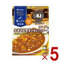 ハウス 選ばれし人気店 北海道野菜を味わうカレー ポーク 中辛 180g 百名店 レトルト カレー レンジ可 カリーハウスコロンボ 5個