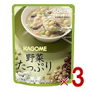 カゴメ 野菜たっぷり豆のスープ 160g KAGOME 5年保存 非常食 野菜の保存食 防災セット 保存食 3個