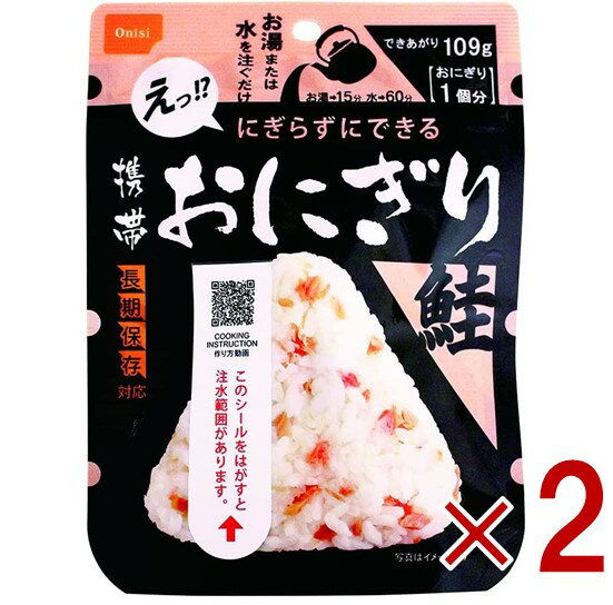 【11/20-27限定！ 抽選で最大全額ポイントバック※要エントリー】 保存食 尾西食品 携帯おにぎり 鮭 非..