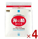 【スーパーセール期間限定!抽選で最大全額ポイントバック※要エントリー】 海の精 あらしお 3kg 塩 粗塩 あら塩 4個