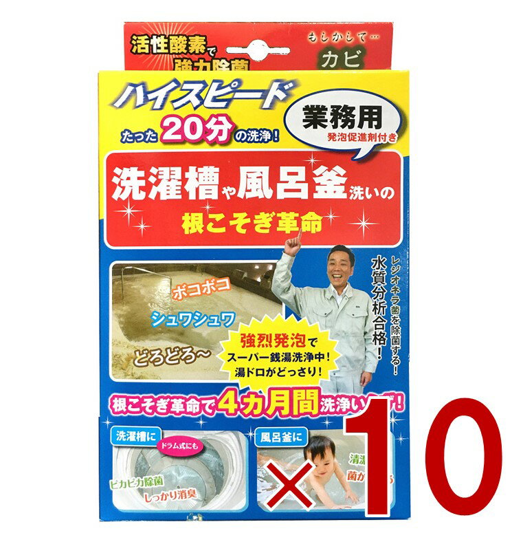 宮崎化学 根こそぎ革命 業務用 カビ取り洗浄剤 風呂釜 洗濯槽 大掃除 ハイスピード 100％酵素 強力除菌..